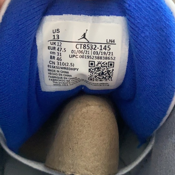 🚨 ONLY 1 SZ. LEFT 🚨 Jordan 3 “Racer Blue” - Picture 3 of 5